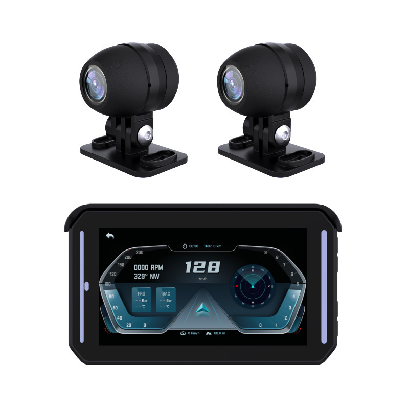 Apple Carplay Android Auto System With 2 way FHD dash camera recorder