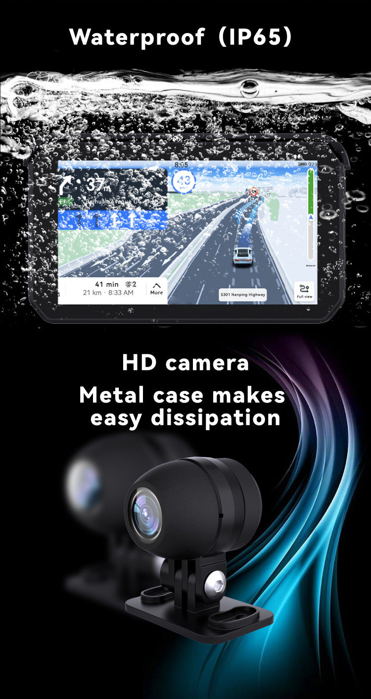 Apple Carplay Android Auto System With 2 way FHD dash camera recorder