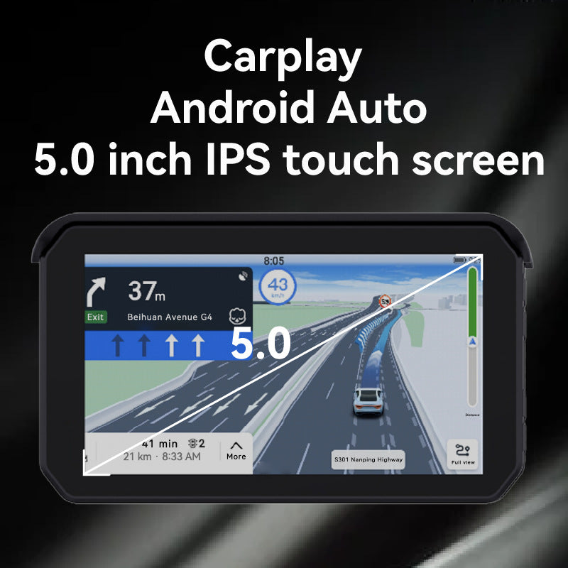 Apple Carplay Android Auto System With 2 way FHD dash camera recorder